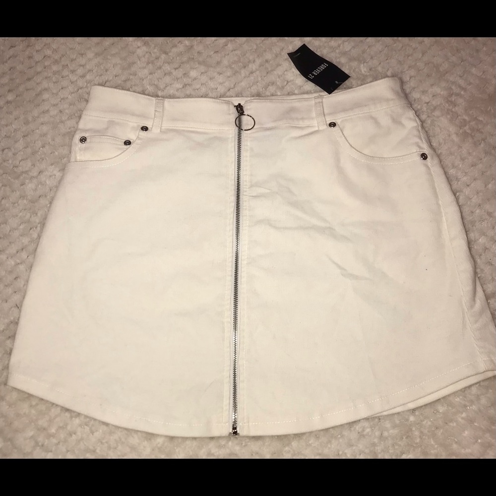 White Forever 21 Mini Skirt